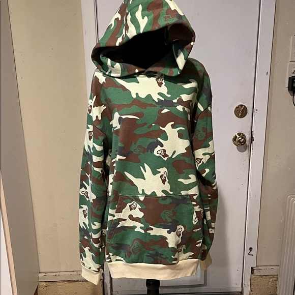 Camouflage Green and Brown Men's Sweater